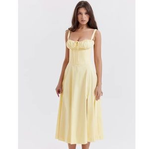 VivaFleur “Leila” Dress- Yellow NWT